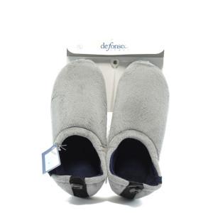 Анатомични мъжки пантофи домашни  ДФ BRIGANTE сивиKP