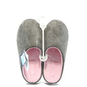 Анатомични дамски чехли домашни  ДФ PADRONA сивиKP