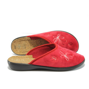 Анатомични чехли домашни МА 18616 червенKP