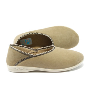 Анатомични пантофи домашни МА 18331 бежовKP