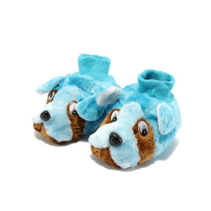 Забавни домашни детски пантофи животни КА А2 син 24/29KP