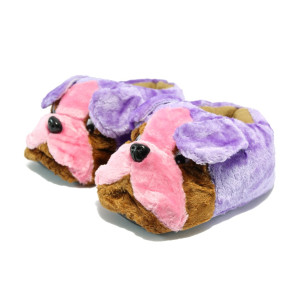 Забавни домашни детски пантофи животни КА А3 лилав 30/35KP