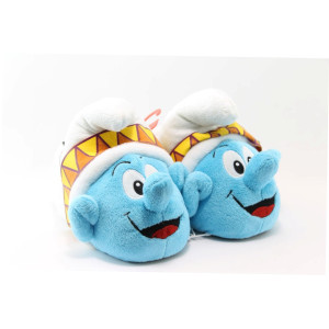 Детски пантофи сини тип смърфче ДФ PUFFOPPA ор.KP