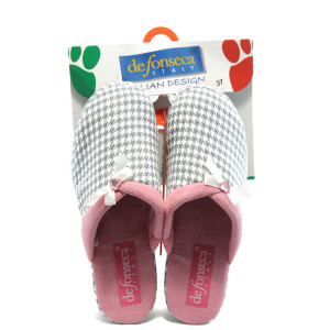 Сиви домашни дамски чехли ДФ Nacchera сивиKP