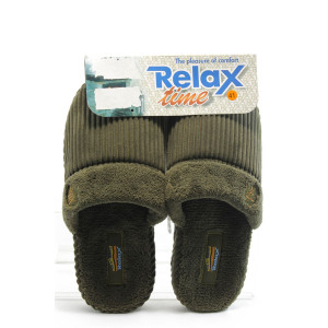 Зелени домашни мъжки чехли RELAX Amaro зелениKP