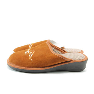 Дамски чехли домашни оранжеви Полима м.22ожKP