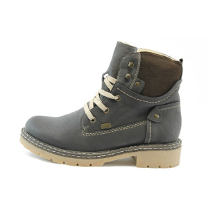 Юношески боти кафяви с грайфер Rieker 1414кKP