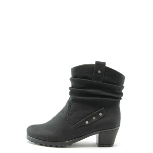 Дамски боти черни на среден ток Rieker 8081чKP