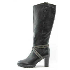 Дамски ботуши черни на висок ток Caprice 25507чсKP