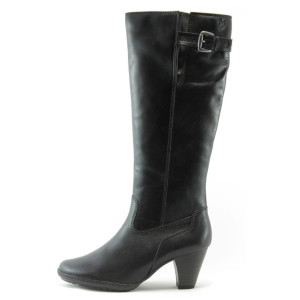 Дамски ботуши черни на среден ток Caprice 25511чKP