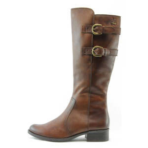 Дамски ботуши кафяви с нисък ток Caprice 26524кKP