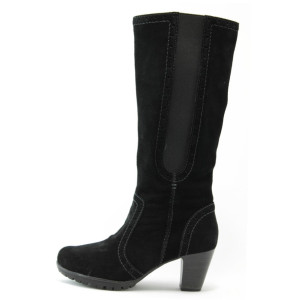 Стилни дамски ботуши черни на среден ток Jana 25501чKP