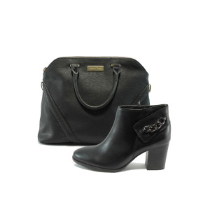 Черни дамски боти и чанта комплект Marco Tozzi 2-25925-33 и Marco Tozzi 61003 черенKP Черни дамски боти и чанта комплект Marco Tozzi 2-25925-33 и Marco Tozzi 61003 черенKP