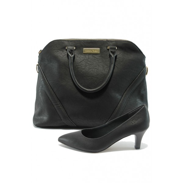 Черни дамски обувки и чанта комплект S.Oliver 5-22402-23 и Marco Tozzi 61003 черенKP