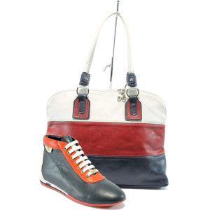 Дамски обувки и чанта комплект МИ 2015 и АИ 021 синKP