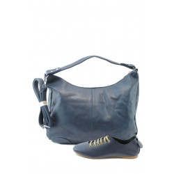 Сини дамски обувки и чанта комплект МИ 697 + ФР 2066 синиKP