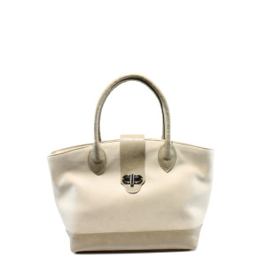 Дамска чанта бежова СБ 1109 бежова кожаKP