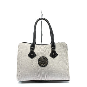 Дамска чанта бяла СБ 1124 бяла анакондаKP