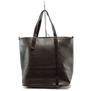 Кафява дамска чанта АИ 312 кафява кожаKP