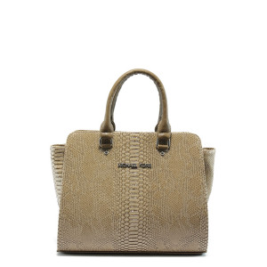 Дамска чанта бежова СБ 1123 бежова анакондаKP