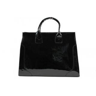Дамска чанта лачена черна АИ 015 черен лакKP