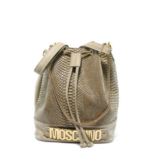 Дамска чанта тип раница АИ М1 бежова анакондаKP