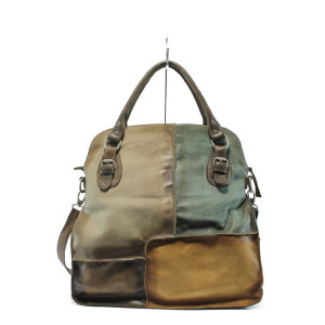 Дамска чанта кафява естествена кожа ИО 12 кафявKP