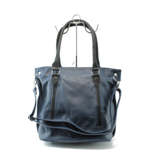 Дамска синя чанта ФР 8007 синяKP