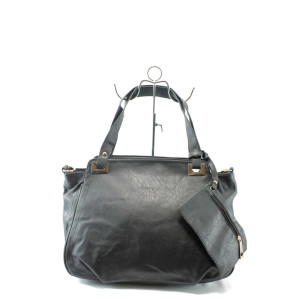 Дамска черна чанта с портмоне ФР А-70 чернаKP