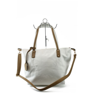 Дамска бяла изчистена чанта ФР 5888 бялаKP