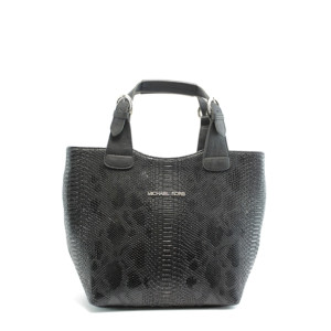 Черна дамска чанта СБ 1130 черна кожа анакондаKP