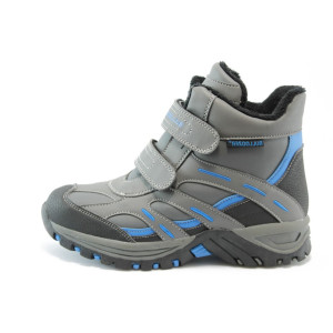 Юношески боти с лепенки сиви БР 20-331сKP