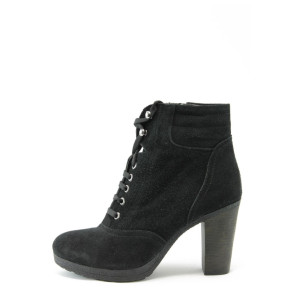 Дамски боти от естествен велур черни МИ 22Ч.В.KP