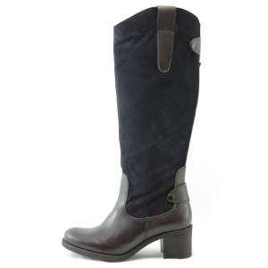 Дамски ботуши кафяви на среден ток ГО 0358 кафявKP