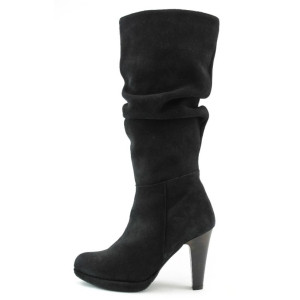 Дамски ботуши стилни черни с висок ток БИ 30535ЧKP