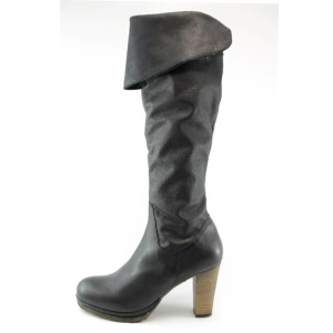 Дамски ботуши от естествена черна кожа ИО 1259ЧKP