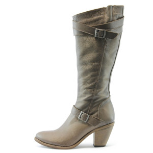 Дамски ботуши кафяви на среден ток ИО 1309кKP