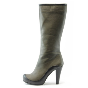 Дамски ботуши сиви на висок ток МИ 202сKP