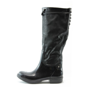 Дамски ботуши черни гумени АК А59чKP