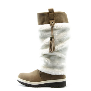 Дамски апрески бежови равни Jump 6787бKP