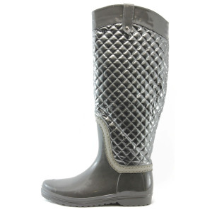 Дамски гумени сиви ботуши ФР 668-28KP