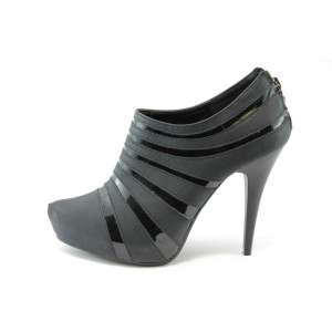 Дамски обувки черни на висок ток КП 0927KP