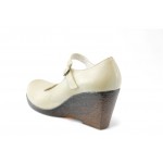 Дамски обувки бели от естествена кожа АК 56KP