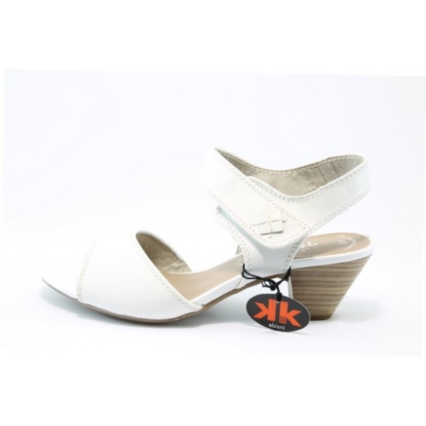 Дамски сандали на нисък ток в бял цвят Jana 28303БЯЛKP