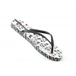 Дамски гумени чехли в бял и черен цвят Ipanema 81027 Бяло-черенKP