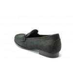 Дамски обувки черни тип мокасини Caprice 24253ЧKP