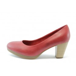 Дамски обувки червени на среден ток Jana 22461ЧВKP