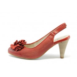 Дамски обувки червени на среден ток Caprice 29602ЧВKP