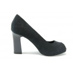Дамски обувки стилни черни на ток Tamaris 29304ЧЕРЕНKP