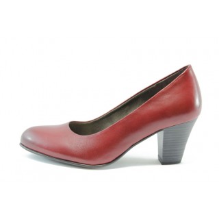 Дамски обувки червени на среден ток Jana 22402ЧервенKP